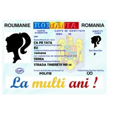 A4CISILHZ Foaie de zahar personalizata card de identitate fata 30x20cm